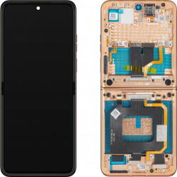 Motorola Piese si componente Display cu Touchscreen Motorola Razr+ 2025 / Razr+ 2024 / Razr 50 Ultra, cu Rama, Sub Inner, Maro (Mocha Mousse), Service Pack 5D68C29482 (5D68C29482) - pcone