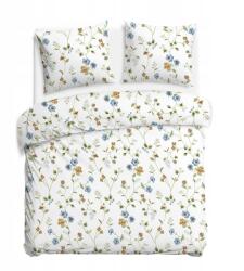 Darymex Ágyneműhuzat 160x200 fehér, pasztell virágokkal, zöld CottonLove ágakon (POBAWCOCL/160X200/71493/1)