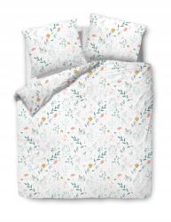 Darymex Szatén ágyneműhuzat 220x200 Rét fehér virágok levelek Szatén (2331890)