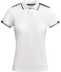 ROLY Női Tamil rövid ujjú sportpóló póló XL fehér|fekete