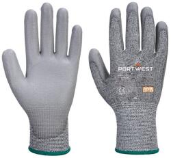Portwest Vágásbiztos kesztyű C Pu bevonattal gépekhez 144 pár Szürke méret XL (VB622G7RXL)