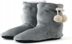  Szőrmés otthoni pamut női bokacsizma szürke 36-38-es Méret (X345RFGHJ)