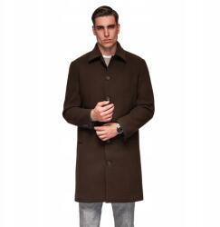Ombre Egysoros férfi hosszú kabát barna V4 OM-COWC-0135 méret XXL (182398)