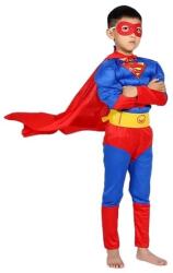 DEPOX Costum Superman cu muschi, 3-5 ani , Albastru , Halloween (0186) Costum bal mascat copii