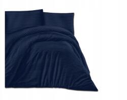 Darymex Lux szatén ágyneműhuzat 180x200 Navy Blue (cizgili)