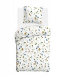 Darymex Ágyneműhuzat 140x200 fehér, pasztell virágokkal, zöld CottonLove ágakon (POBAWCOCL/140X200/71481/1)