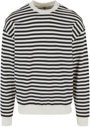 Urban Classics Férfi csíkos Crew Neck pulóver XL barna|zöld