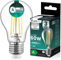 Lumileds LED izzó E27 A60 3.8W 840lm = 60W 4000K 360° Semleges izzószál A OSZTÁLYÚ LUMILED (LUMLEDJ0314)