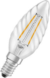 OSRAM LED izzó B35 E14 gyertya 1.8W = 25W 250lm 2700K Meleg 300° Izzószálas STAR CLASSIC Osram (4099854466595)