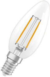 OSRAM LED izzó B35 E14 gyertya 1.8W = 25W 2700K 250lm Meleg 320° Izzószálas, szabályozható fényerejű SUPERSTAR Osram (4099854445040)
