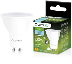 Lumileds LED izzó GU10 spotlámpa PAR16 12W = 100W 1320LM 6500K Hideg 120° LUMILED (LUMLEDF0242)