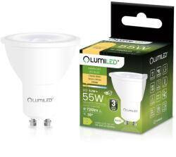Lumileds LED izzó GU10 spotlámpa PAR16 5.2W = 55W 720LM 2700K Meleg 38° LUMILED (LUMLEDF0418)