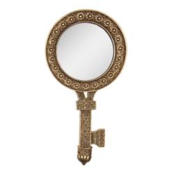 Clayre & Eef Kézitükör arany színű, kulcs formájú