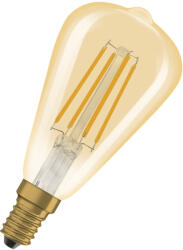 OSRAM LED izzó ST48 Vintage E14 4.8W = 32W 360lm 2200K Meleg 320° Borostyánszínű, szabályozható izzószálas Vintage 1906 Osram (4058075849587)