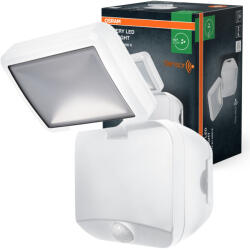 OSRAM LED reflektor, elemes reflektor, 4W, 260lm, 4000K, IP54, fehér, mozgás- és alkonyérzékelős spotlámpával, Osram (4099854497537)