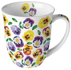 Ambiente Lots of pansies porcelán bögre 400ml