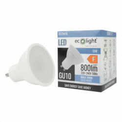 ECOLight LED izzó spotlámpa GU10 10W 900lm 6500K hidegfényű ökofény (ECOLED1060)