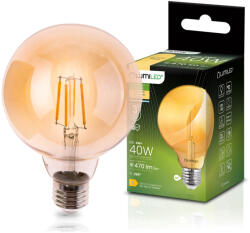 Lumileds E27 LED izzó gömb alakú G95 4W = 40W 470LM 2000K Meleg 360° Borostyánszínű Izzószál LUMILED (LUMLEDL1010)