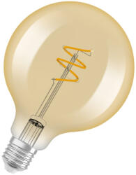 OSRAM G95 Vintage E27 LED izzó 4, 9 W = 40 W 470 lm 2700 K Meleg CRI90 300° Borostyánszínű, szabályozható izzószálas SUPERSTAR PLUS CLASSIC Osram (4099854551949)