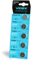 Videx Lítium gombelem lapos 50mAh CR1616 Videx bliszter 5 db (VIDBAT370)