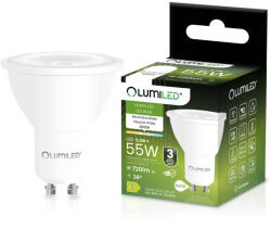 Lumileds LED izzó GU10 spotlámpa PAR16 5.2W = 55W 720LM 4000K semleges 38° LUMILED (LUMLEDF0420)