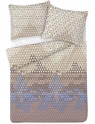 Matex Szatén ágyneműhuzat 160x200 bézs geometria Exclusive (PM 160x200)