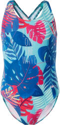Aquawave Lányok Salava Leaf Print egyrészes fürdőruha kék