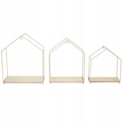 Intesi 3 db-os polc szett Házikó rózsaszín (5905896133281)