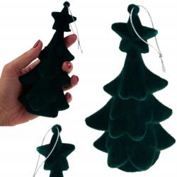 Martom Karácsonyfa Zöld Figura Medál Flokkolt Plüss Velúr Gömb (TG61460-3)