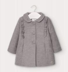 Mayoral 2406 Flausz keresztelő kabát szürke [Méret 80cm. ] (2406-82-80)