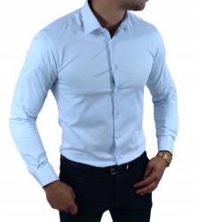 Espada Égszínkék slim fit férfi ing, elegáns, üzleti, testhezálló, ünnepi, 2XL-45/46 (Espada biznesowa elegancka SLIM-ESP-S5)
