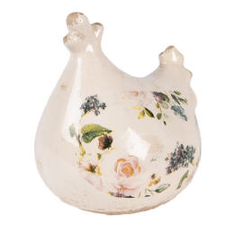 Clayre & Eef Figurina Paste Gaina ceramica multicolora 12x11x13 cm (6CE2404)