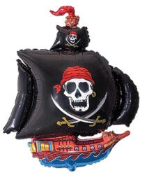 Godan Pirate ship, Kalózhajó fólia lufi 36 cm (MLG321562)