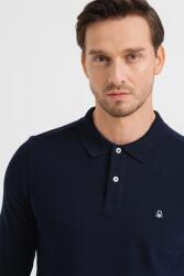 Benetton United Colors of Benetton, Galléros piké pamutfelső, Tengerészkék, L (3089J3204-016-L)