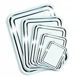  Tálca szögletes rozsdamentes acél krómozott 25 x 21 cm (1605SIS001) - fotoland