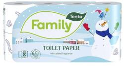 Tento Toalettpapír TENTO Family Christmas white fehér 8 tekercses 3 rétegű (233240) - fotoland
