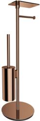 Omnires Modern Project suport pentru hârtie igienică cu perie de toaletă cupru MP60820CP (MP60820CP)