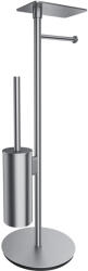 Omnires Modern Project suport pentru hârtie igienică cu perie de toaletă nichel MP60820NI (MP60820NI)