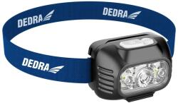 DEDRA-EXIM Fejlámpa 650lm, fehér és piros fény, 1800mAh akku, DEDRA L1014 (L1014)