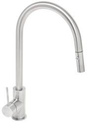 SAT Mosogató csaptelep SAT Aurum kihúzható zuhannyal, 2 áram rozsdamentes acél SATBAUR286NRZ (16357060172)