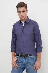 BOSS Orange pamut ing - sötétkék L - answear - 20 990 Ft