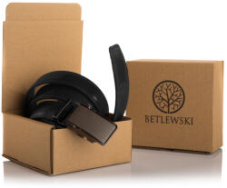 Betlewski Férfi Öv Betlewski fekete automata csattal (BLIC30-K2-CZAR-85)