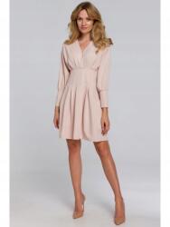 Makover Női mini ruha Vinever K087 bézs L (5903068496875)