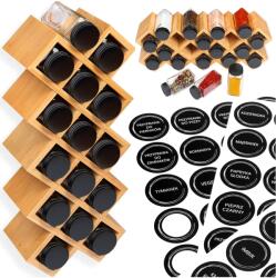  Bambusz fűszertartó állvány Kochen 18 tégelyes (4902248424807)