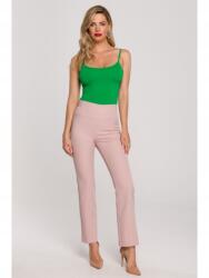 Makover Női elegáns nadrág Claramur K142 sötét rózsaszín XL