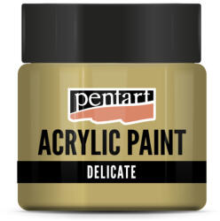 Pentart Delicate metál akrilfesték 50 ml - arany