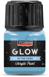Pentart Glow - Sötétben világító akrilfesték 30 ml - Kék