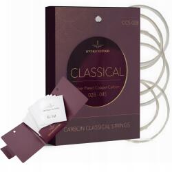  Karbon Nylon Húrok Klasszikus Akusztikus Gitárokhoz Kiváló Minőségű Premium (STRUNY DO GITARY CCS-028)