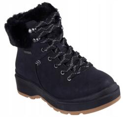 Skechers 168087 Bbk fekete bokacsizma 37, 5 Park city szintetikus velúr Kochland (168087-BBK)