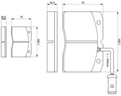 Bosch 0 986 424 144 Fékbetét készlet